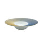 J.L Coquet Boléro Blue Irisé Rim Soup Plate Large, Handcrafted Limoges Porcelain Dinnerware