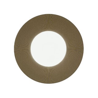 J.L Coquet Boléro Brown Irisé Dessert Plate, Handcrafted Limoges Porcelain Dinnerware