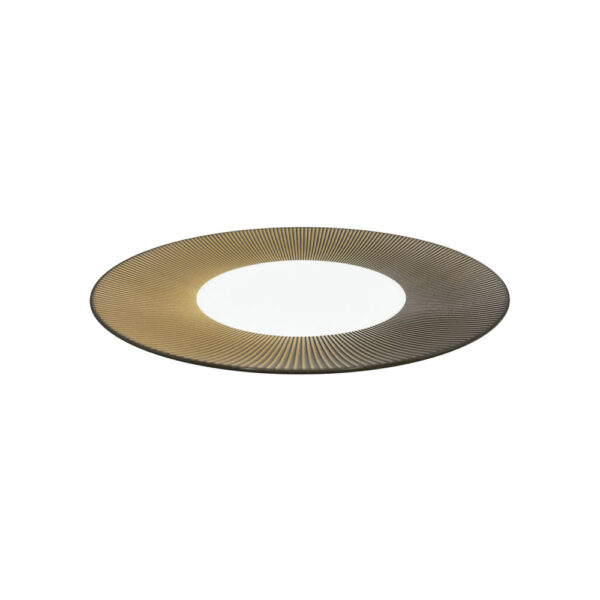 J.L Coquet Boléro Brown Irisé Dessert Plate, Handcrafted Limoges Porcelain Dinnerware