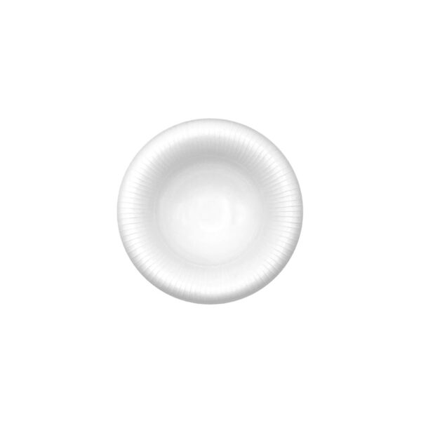 J.L Coquet Boléro Satin White Bubble Cup Medium, Handcrafted Limoges Porcelain Dinnerware