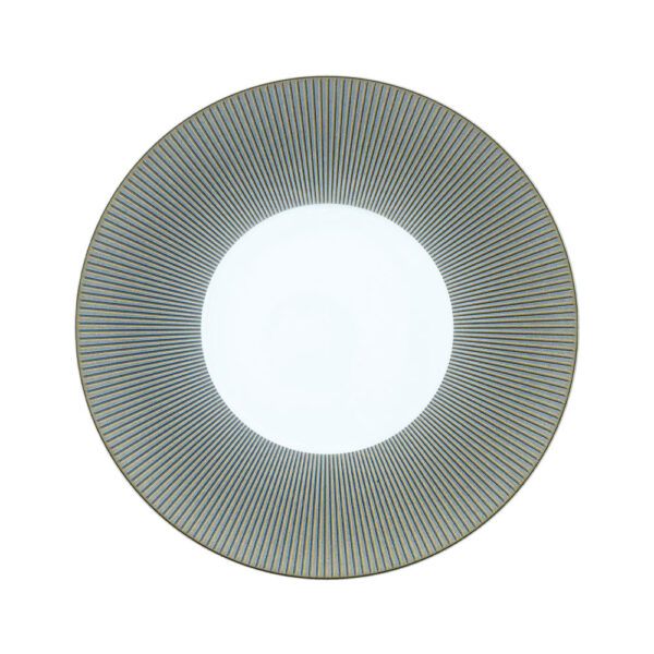 J.L Coquet Boléro Blue Irisé Dinner Plate, Handcrafted Limoges Porcelain Dinnerware