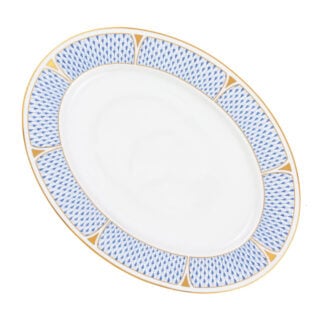 Herend Art Deco Blue Oval Platter | Kneen & Co