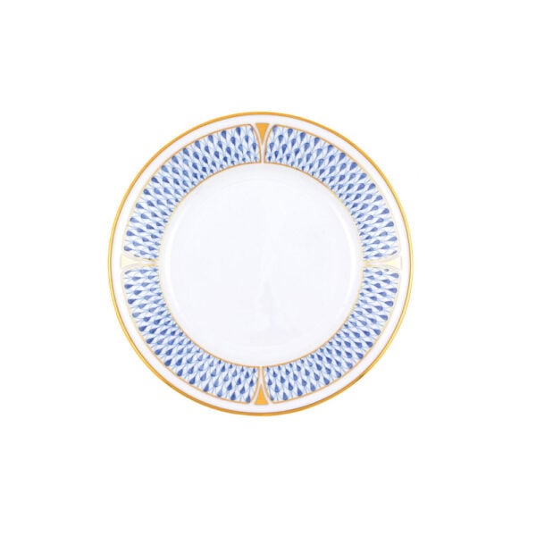 VHNKB-02515-0-00-Bread&Butter-Art-Deco-Blue-Herend Herend Art Deco Blue Bread and Butter Plate | Kneen & Co