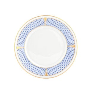 Herend Art Deco Blue Salad Plate | Kneen & Co