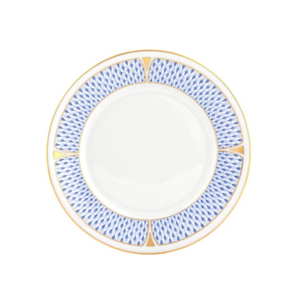 Herend Art Deco Blue Salad Plate | Kneen & Co