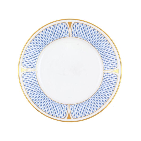 VHNKB-02520-0-00-Dessert-Plate-Art-Deco-Blue-Herend Herend Art Deco Blue Dessert Plate | Kneen & Co