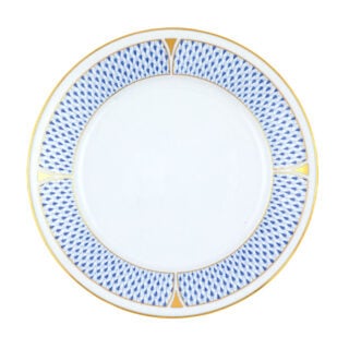 Herend Art Deco Blue Dinner Plate | Kneen & Co