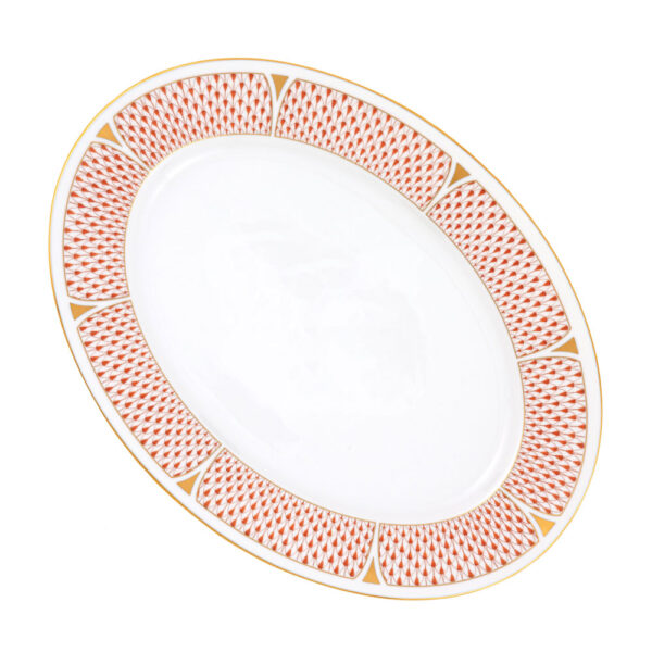 VHNKH-02102-0-00-platter-Art-Deco-Rust-Herend Herend Art Deco Rust | Kneen & Co