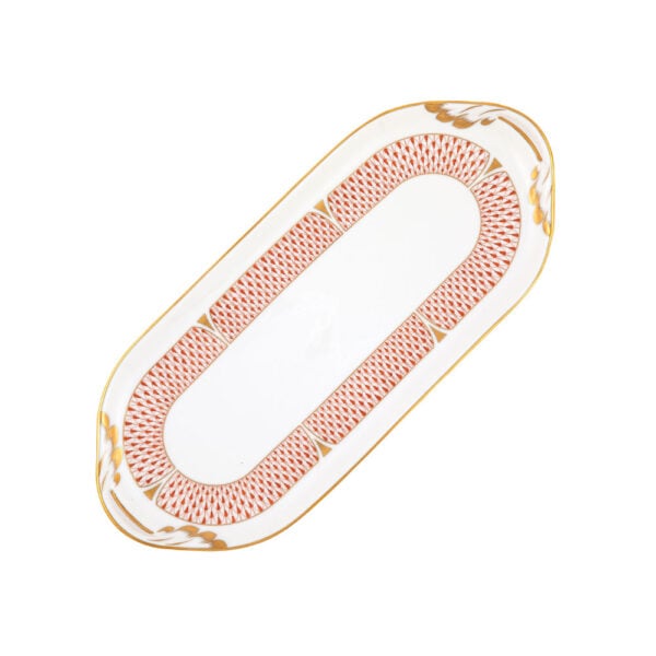 VHNKH-02436-0-00-sandwich-tray-Art-deco-Rust-Herend Herend Art Deco Rust | Kneen & Co