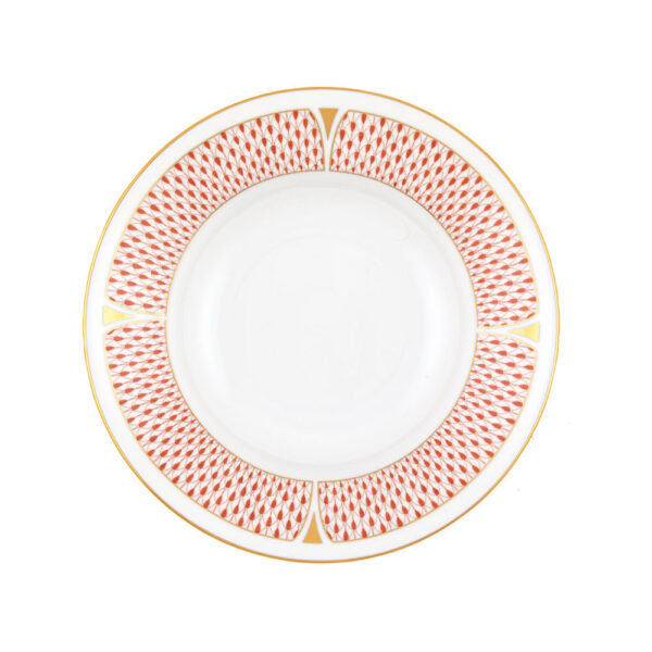 VHNKH-02505-0-00-rim-soup-Art-deco-Rust-Herend Herend Art Deco Rust | Kneen & Co