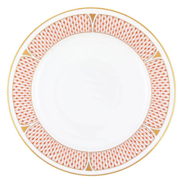 VHNKH-02527-0-00-service-plate-Art-deco-Rust-Herend Herend Art Deco Rust | Kneen & Co