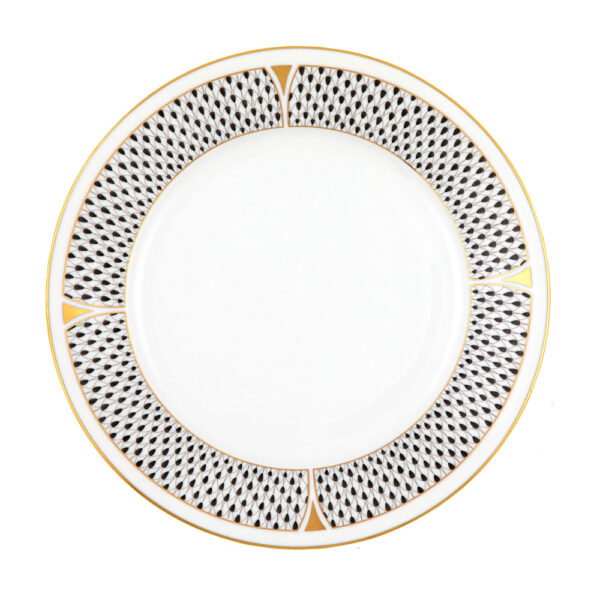 VHNKN-02524-0-00-Dinner-Plate-Art-Deco-Black-Herend Herend Art Deco Black Dinnerware | Kneen & Co