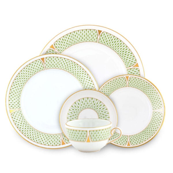 Herend Art Deco Green Dinnerware | Kneen & Co
