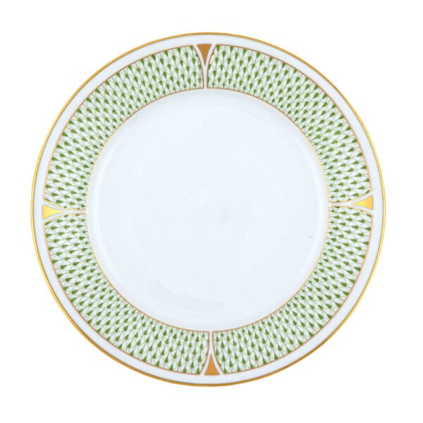 VHNKV202524-0-00-Dinner-Plate-Art-Deco-Green-Herend Herend Art Deco Green Dinnerware | Kneen & Co