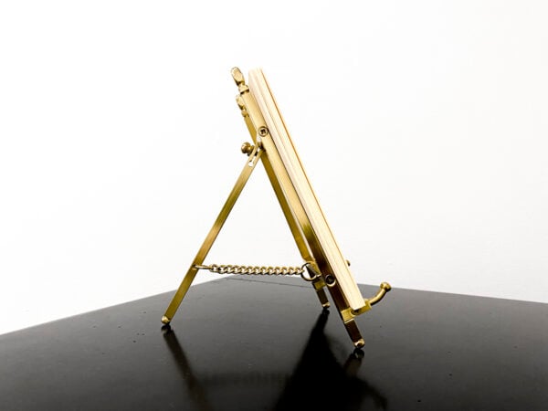 The Printery 2024 Ecru Calendar with Brass Easel | Kneen & Co