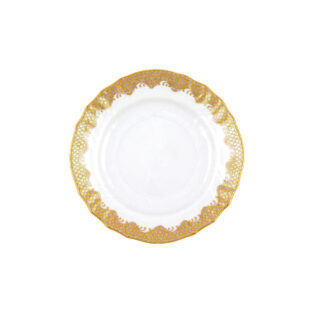 Herend Gold Fish Scale Bread and Butter | Kneen & Co