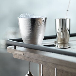 Robbe & Berking Silver Plated Ice Bucket with Lid | Kneen & Co Robbe & Berking Silver Plated Ice Bucket with Lid | Kneen & Co
