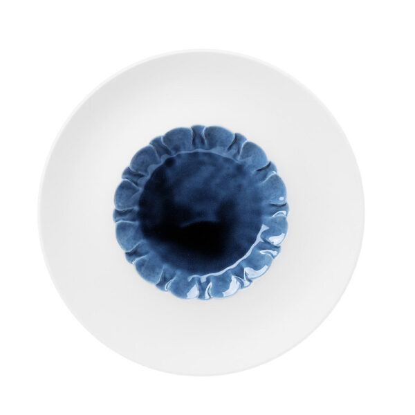 Hering Berlin Evolution Blue Silent Rimmed Plate | Kneen & Co Hering Berlin Evolution Blue Silent Rimmed Plate | Kneen & Co