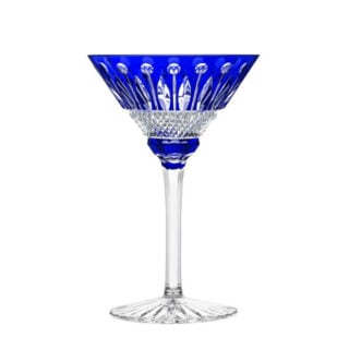 Saint Louis Tommy Cocktail Glass Dark Blue | Kneen & Co