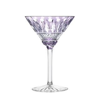 Saint-Louis Tommy Cocktail Glass in Purple | Kneen & Co
