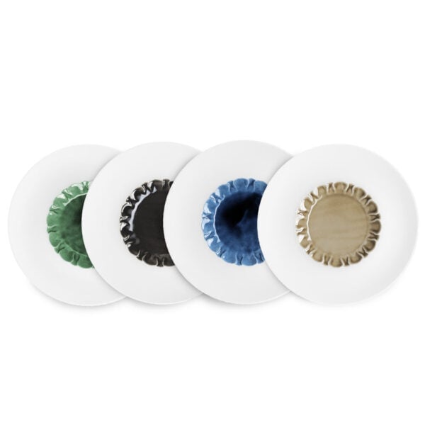 Hering Berlin Evolution Painted Rimmed Plates Hering Berlin Evolution Painted Rimmed Plates