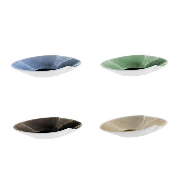 Hering Berlin Evolution Painted Small Oval Dishes | Kneen & Co Hering Berlin Evolution Painted Small Oval Dishes | Kneen & Co