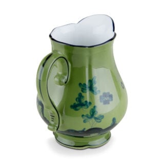 Ginori 1735 Oriente Italiano Milk Jug for 6 in Malachite | Kneen & Co