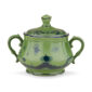 Ginori 1735 Oriente Italiano Sugar Bowl With Lid in Malachite | Kneen & Co