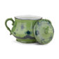 Ginori 1735 Oriente Italiano Sugar Bowl With Lid in Malachite | Kneen & Co
