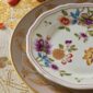 Ginori Granduca Salad Plate Mood Image on Tablecloth