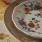 Ginori Granduca Salad Plate Mood Image on Tablecloth