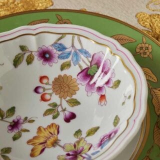 Ginori Granduca Small Bowl Mood Image on Tablecloth