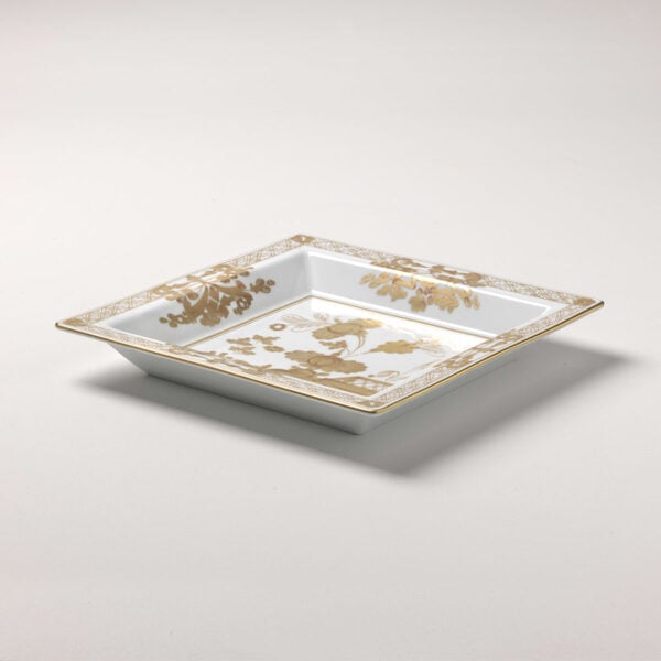 Ginori 1735 Oriente Italiano Aurum Large Squared Vide Poche | Kneen & Co