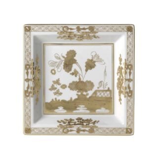 Ginori 1735 Oriente Italiano Aurum Large Squared Vide Poche | Kneen & Co