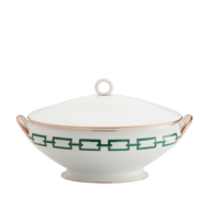 Ginori 1735 Catene Smeraldo (Green) Tureen 