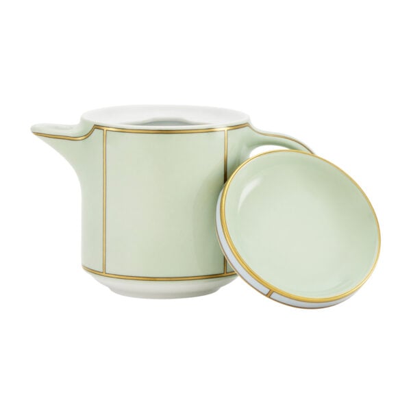 Ginori 1735 Diva Verde Colonna Coffeepot With Cover | Kneen & Co
