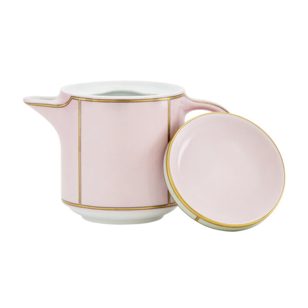 Ginori 1735 Diva Rosa Colonna Coffeepot With Cover | Kneen & Co