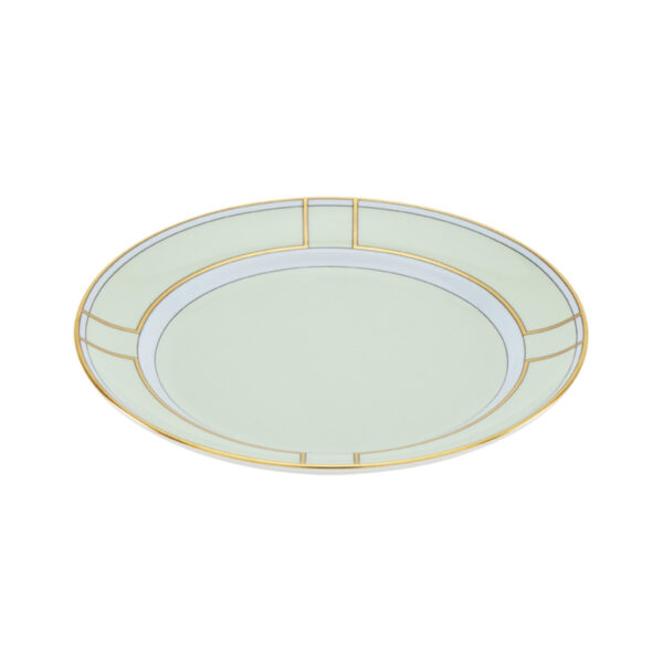 Ginori 1735 Diva Verde Colonna Dessert Plate | Kneen & Co