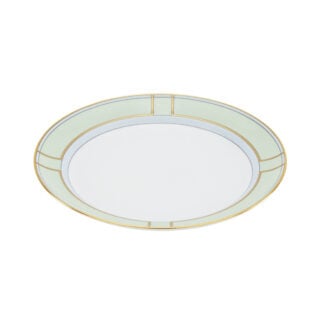 Ginori 1735 Diva Verde Colonna Flat Plate | Kneen & Co