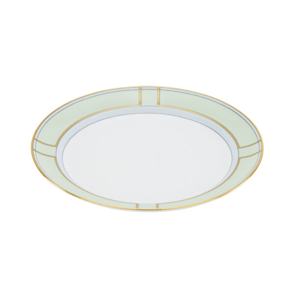 Ginori 1735 Diva Verde Colonna Flat Plate | Kneen & Co