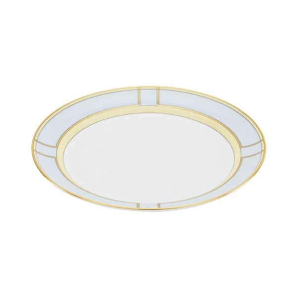 GINORI-DIVA-008RG00_FPT110010240G00134903-1-1200sq-100KB Ginori 1735 Diva Celeste Colonna Flat Plate | Kneen & Co