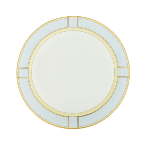 GINORI-DIVA-008RG00_FPT110010240G00134903-1200sq-100KB Ginori 1735 Diva Celeste Colonna Flat Plate | Kneen & Co