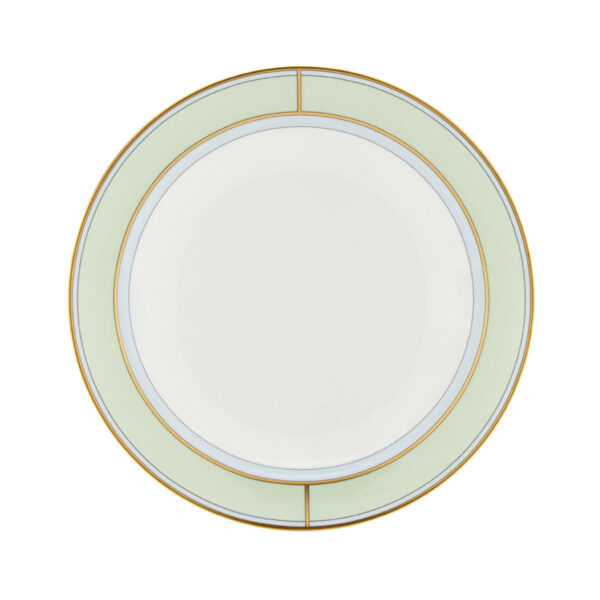 GINORI-DIVA-008RG00_FPT210010240G00134900-1200sq-100KB Ginori 1735 Diva Verde Colonna Soup Plate | Kneen & Co
