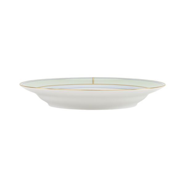 GINORI-DIVA-008RG00_FPT210010240G00134900-3-1200sq-100KB Ginori 1735 Diva Verde Colonna Soup Plate | Kneen & Co