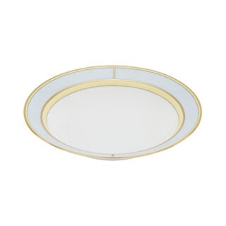 Ginori 1735 Diva Celeste Colonna Soup Plate | Kneen & Co
