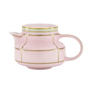 Ginori 1735 Diva Rosa Colonna Teapot With Cover