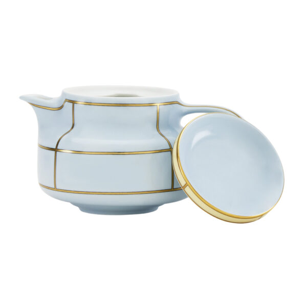 Ginori 1735 Diva Celeste Colonna Teapot With Cover