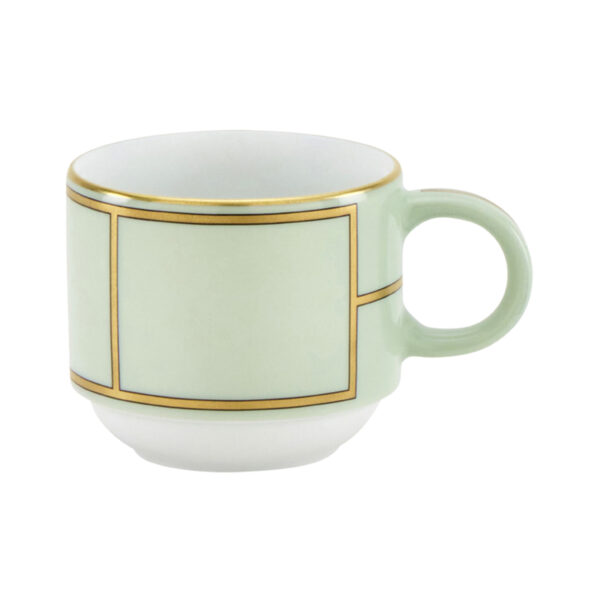 GINORI-DIVA-008RG00_FTZ301010085G00134900-1200sq-100KB Ginori 1735 Diva Verde Colonna Coffee Cup | Kneen & Co
