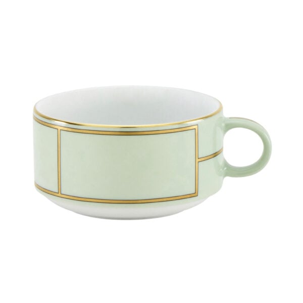 GINORI-DIVA-008RG00_FTZ401010245G00134900-1200sq-100KB Ginori 1735 Diva Verde Colonna Tea Cup | Kneen & Co