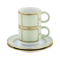 Ginori 1735 Diva Verde Colonna Coffee Set X 2 | Kneen & Co
